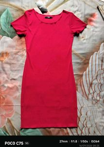 Vibrant Red Bodycon Mini Dress