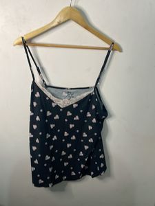 Cute Heart Print Cami Top