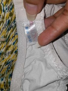 Comfortable White Cotton Bra