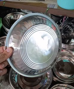 Kitchen dinnerware 🍽️ steel plates set of 6