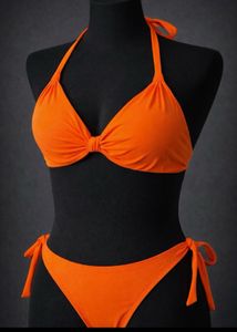 Vibrant Orange Bikini Set