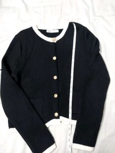 Zara Black &amp; White Cardigan
