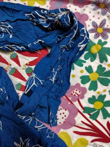 ALLEN SOLLY Floral Print Casual Blue Shirt 💙