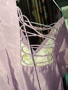 Silk Embroidered Kurti Set With Dupatta