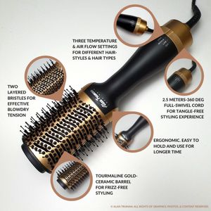Alan Truman Blow Brush Gold Ceramic