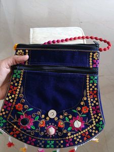 Embroidered Clutch Bag