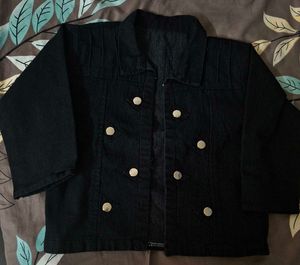 Classic Black Denim Jacket
