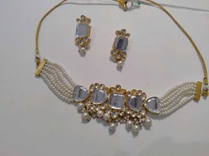 Pearl & Kundan Necklace Set