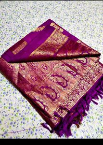 new silk saree with kurti set