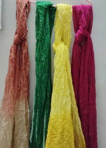 Colorful Crushed Dupattas Set