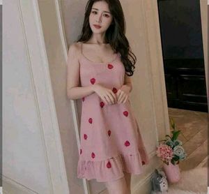 🍓Pink Strawberry Print Nightgown🍓