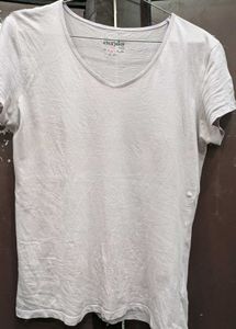 Soft Lavender V-Neck T-Shirt