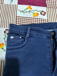 Blue High Waist Skinny Fit Jeans | Stretch Denim