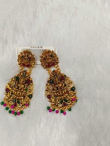 Traditional Lakshmi Jhumka Earrings