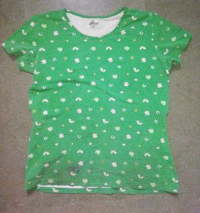 Yellow V-Neck Pocket Tee (Green T-shirt free)