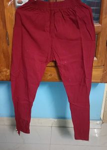 Maroon Embroidered Kurta Set xxl size