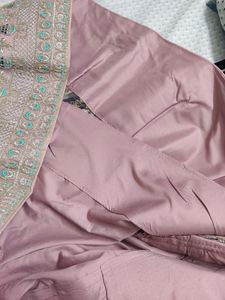 Levender Colour Net Lehenga Only One Time Use