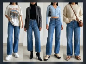 ✨STORE-CONDITION ✨H&amp;M ICONIC WIDE LEG DENIM JEANS