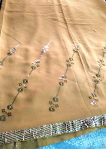 Chatpata 90's Embroidered Georgette Saree