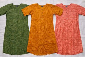 Pack of 3 Printed Kurtas