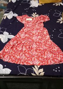 Floral Print Off-Shoulder Midi Dress