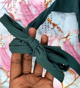 Dark Green Halter Bikini Top