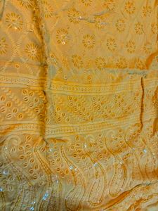 Vibrant Yellow Embroidered Kurti