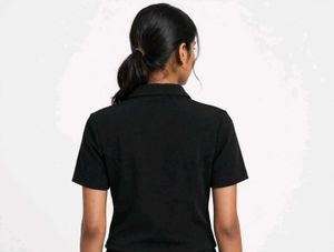 Stylish Black Zipper Top