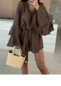 Belted A line dress