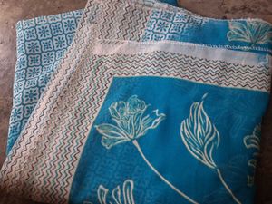 Beautiful Blue Floral Saree