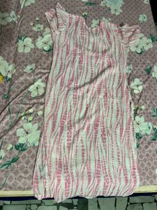 Pink Striped Cotton Kurta