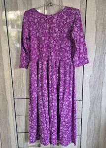 Beautiful Purple Floral Gown