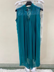 Elegant Teal Lace Top