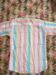Men's Striped Short Sleeve Summer Shirt