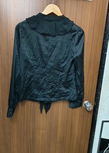 Black Korean Shirt For Ladies