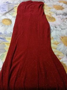 Sparkly Red Mermaid Dress