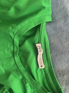 zara Green Basic T-Shirt