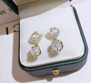 Elegant Swan Drop korean Earrings