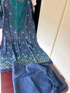 Pakistani stitched suit with embroidery