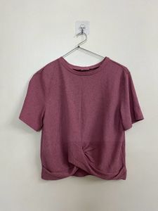 Women's Twist Front Short Sleeve Top