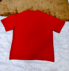 BONKERS Graphic Print Red T-Shirt
