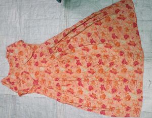 Charming Floral Print Dress(L)