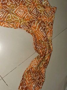 combo of  orange and pink  Printed Kurta