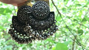 Silver Jhumka Earrings