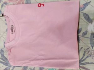 SHEIN Pink T-Shirt