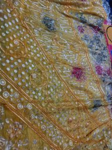 very beautiful handwork cutwork saree