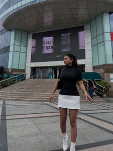 Black &amp; White Mini Skirt