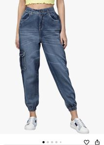 Vintage Elastic Waist Jeans