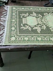 Vintage Prayer Rug with Floral Design