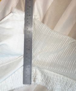 Elegant White backless blouse